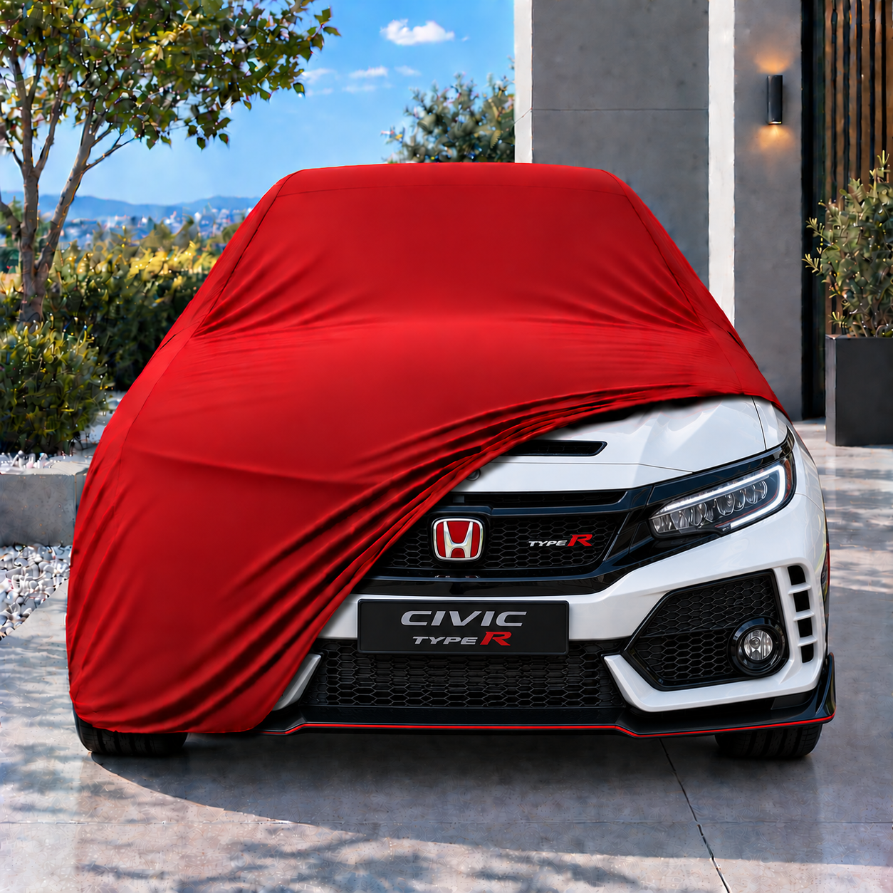 Honda Civic Type R 2017-2022 Araba Brandası Yazlık Kumaş Oto Branda – Araca Özel Uyum