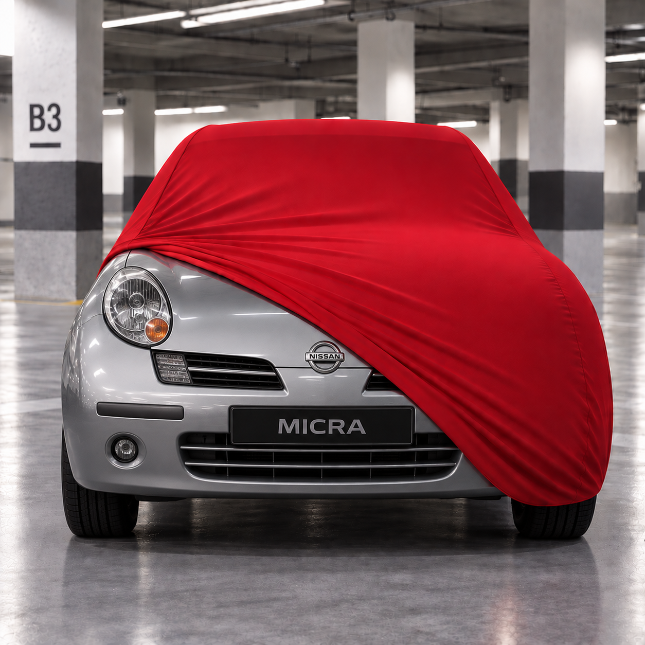 Nissan Micra Hatchback 2003-2010 Araba Brandası Yazlık Kumaş Oto Branda – Araca Özel Uyum