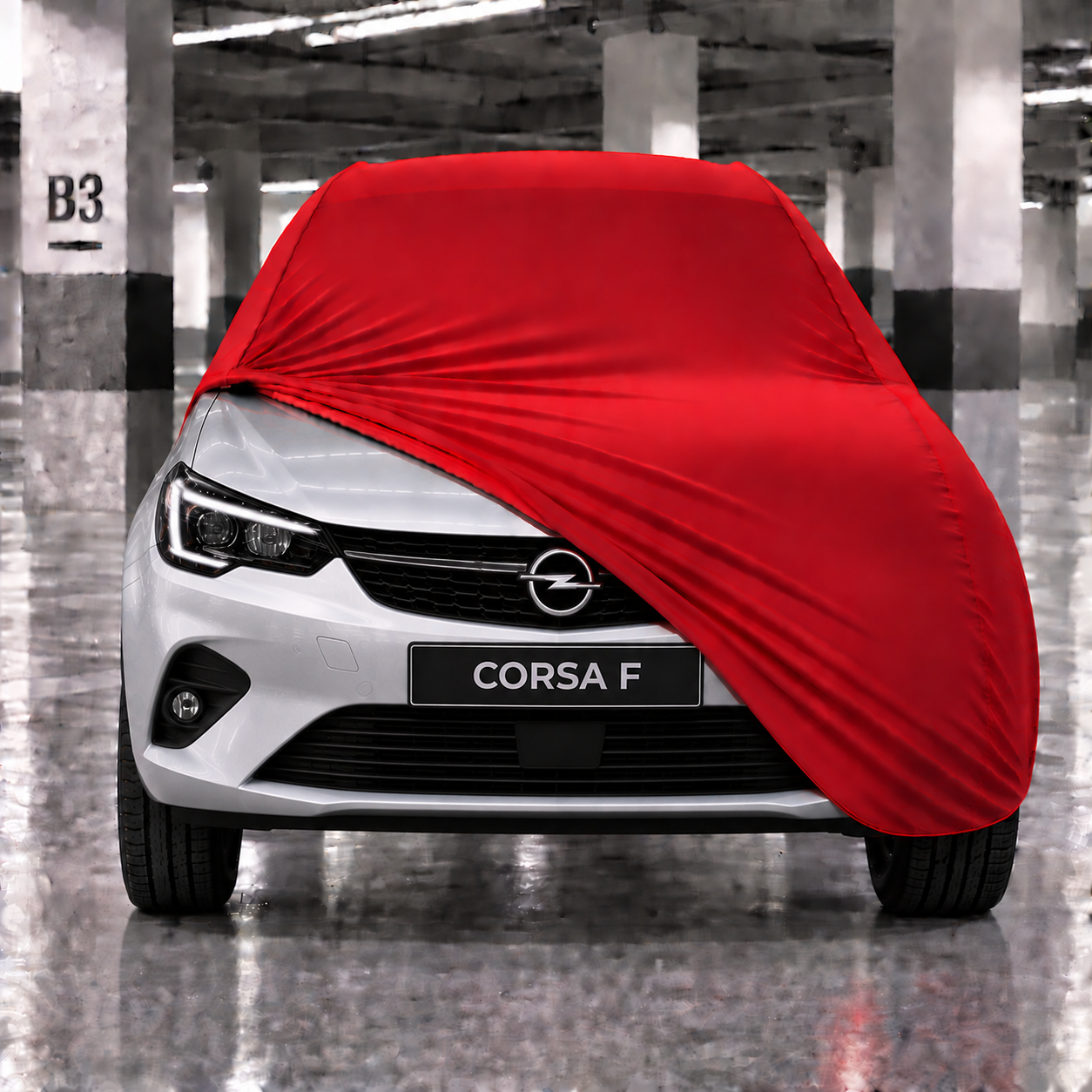 Opel Corsa F 2020-Günümüz Araba Brandası Yazlık Kumaş Oto Branda – Araca Özel Uyum
