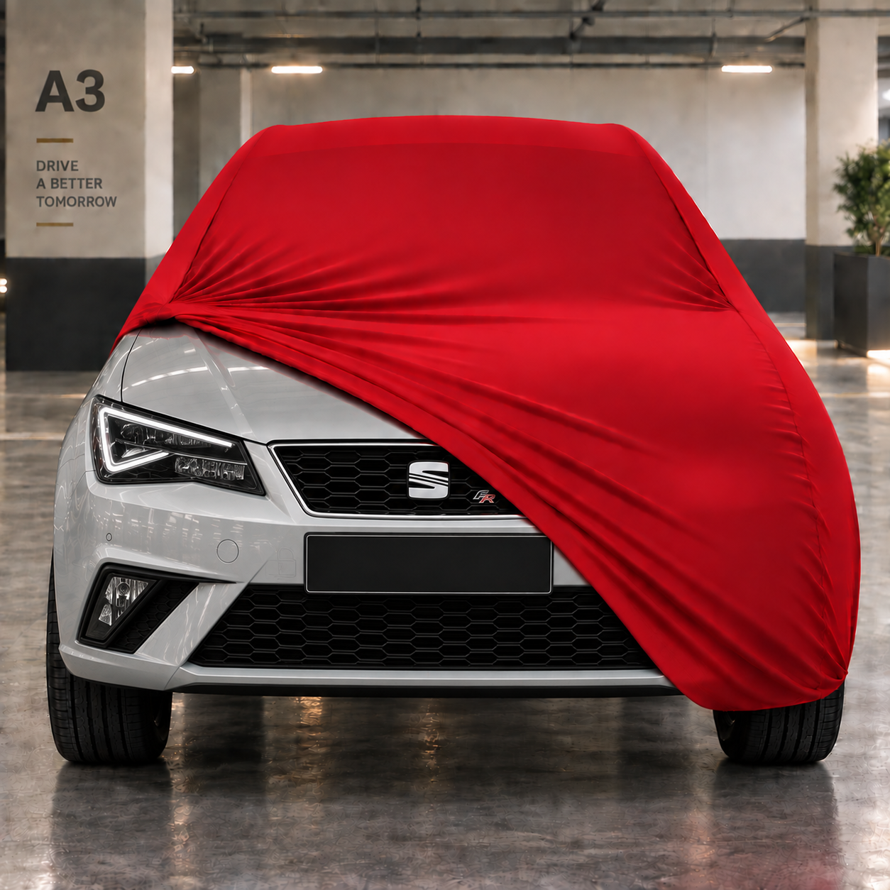 Seat Ibiza Hatchback 2017-Günümüz Araba Brandası Yazlık Kumaş Oto Branda – Araca Özel Uyum