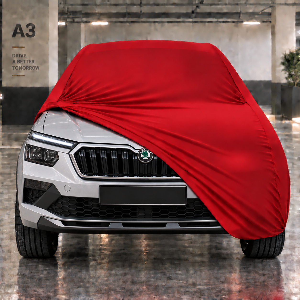 Skoda Kamiq 2024-Günümüz Araba Brandası Yazlık Kumaş Oto Branda – Araca Özel Uyum