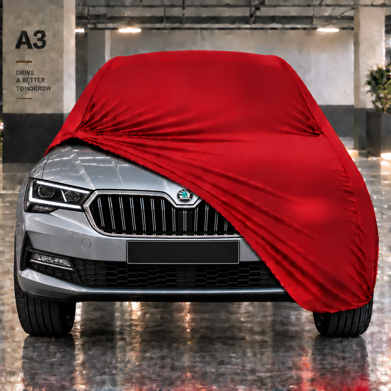 Skoda Superb 2024-Günümüz Araba Brandası Yazlık Kumaş Oto Branda – Araca Özel Uyum