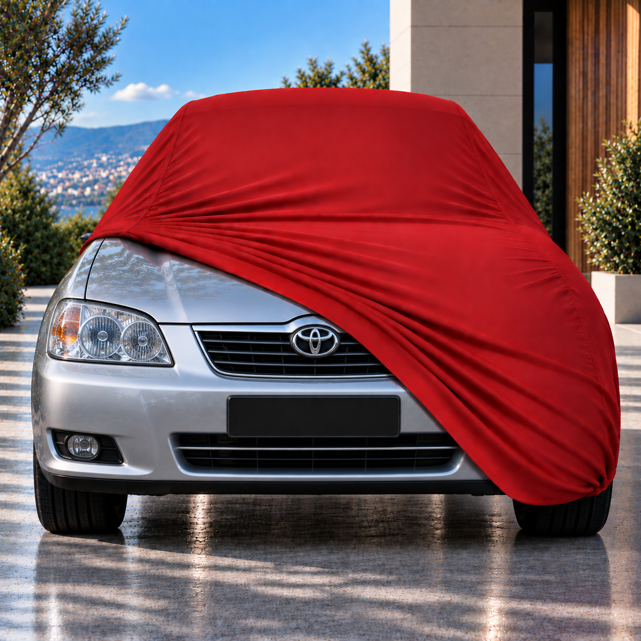 Toyota Corolla 2002-2007 Araba Brandası Yazlık Kumaş Oto Branda – Araca Özel Uyum